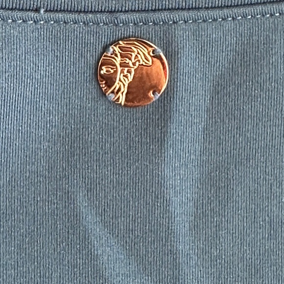 Versace Collections S/S Men's Top with Silk Baroque Print Size 40 - Picture 9 of 10